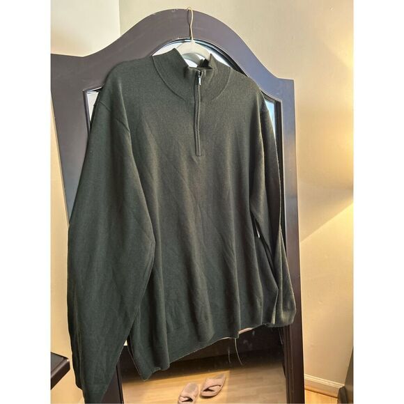NEW Goodthreads Men's Lightweight Merino Wool Quarter-Zip Sweater XXL - Picture 1 of 4